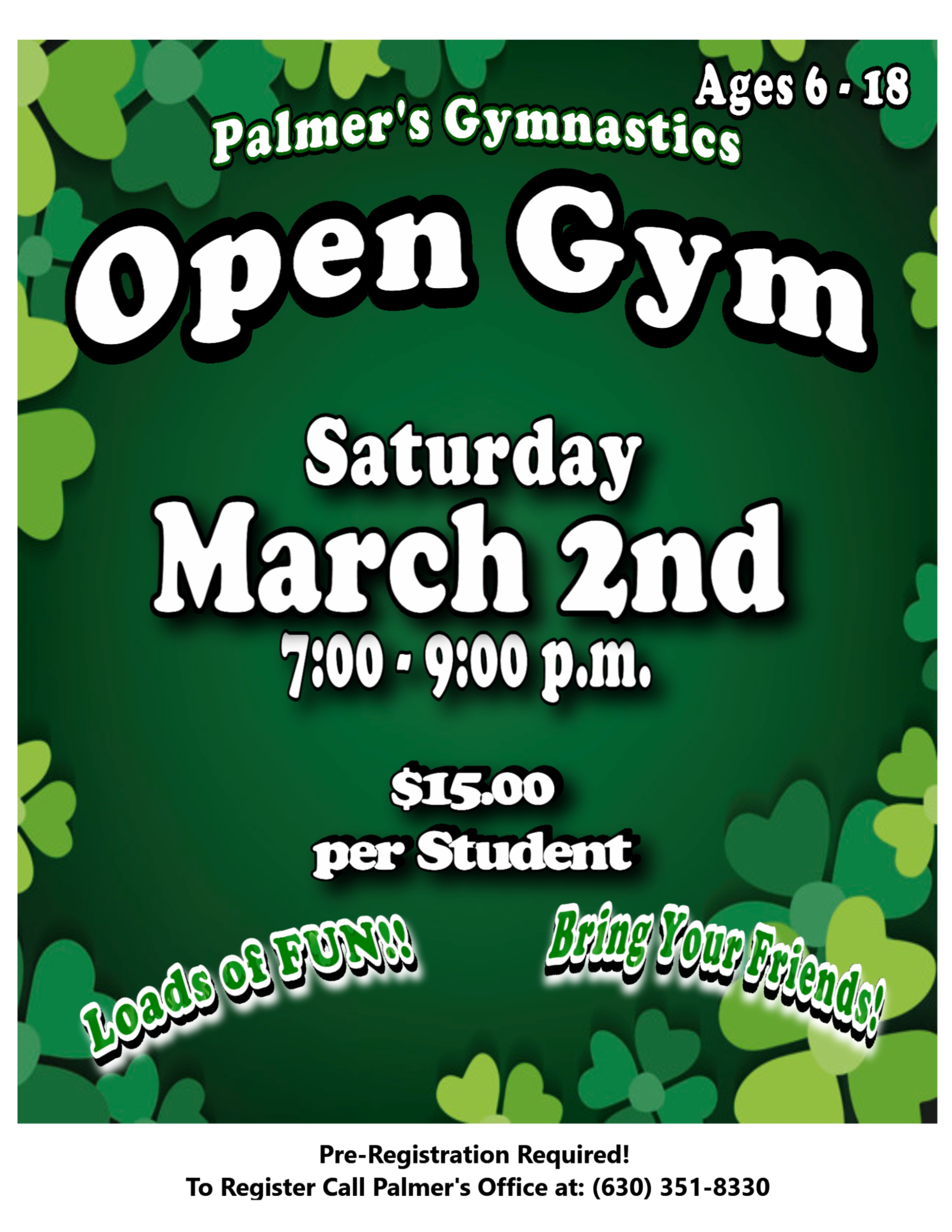 Open Gym March 2nd